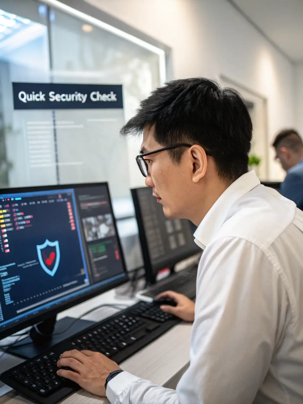 A cybersecurity expert in India, monitoring network traffic and protecting sensitive data, showcasing a critical role in the IT sector.